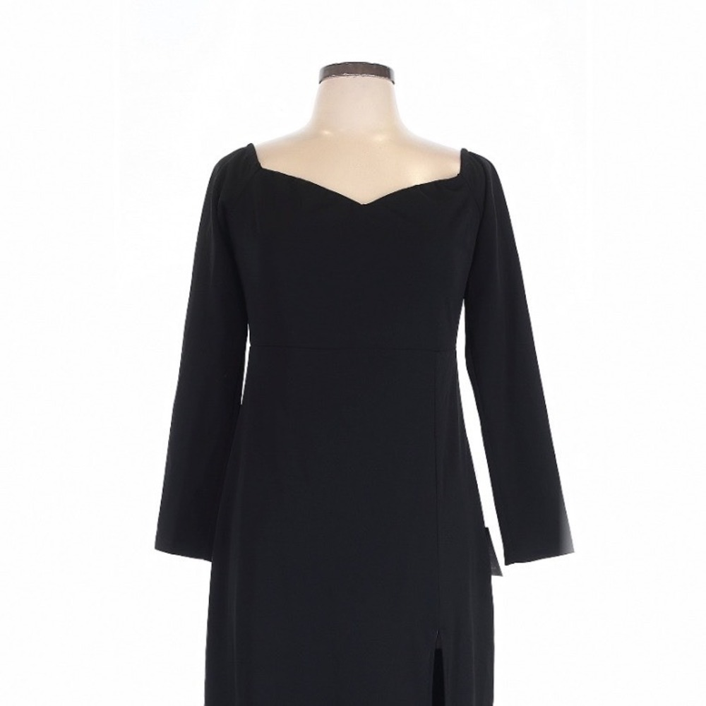 Lulus Glamorous Sweetheart Black Maxi Dress XL Long Sleeve Holiday Formal - Picture 3 of 9